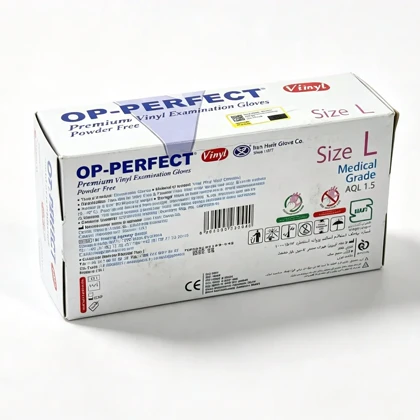 دستکش L وینیل100 عددی OP PERFECT