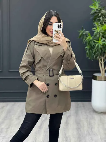 بارانی شش دکمه ژیله گرد