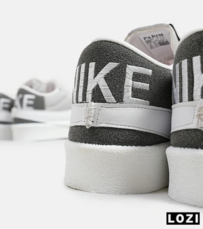 کفش نایک مردانه و زنانه طوسی سفید Nike Blazer Low 77 Jumbo