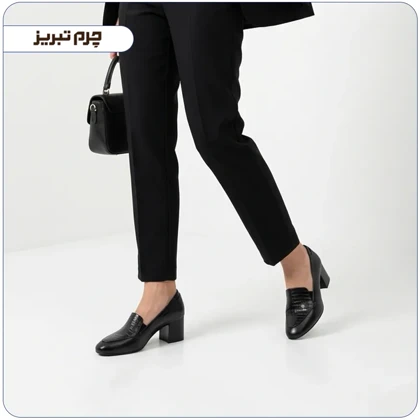 کفش پاشنه‌دار زنانه چرم مدل B702