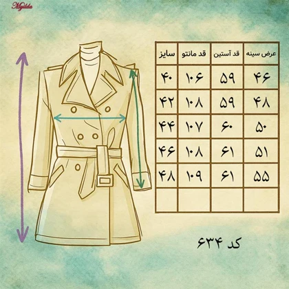 مانتو زنانه نوآور رنگ مشکی مدل 5402-634