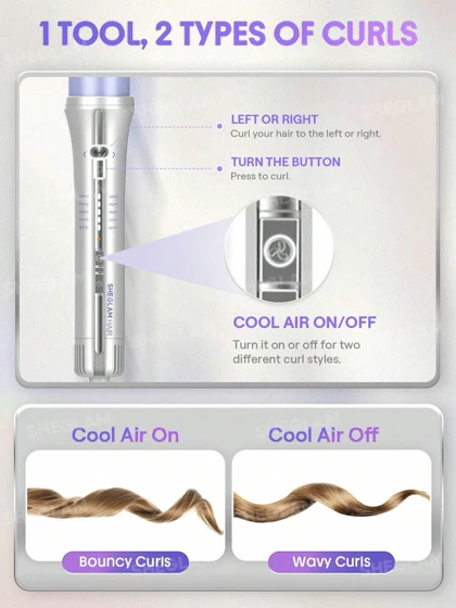 استایلر و فرکننده حرفه‌ای شیگلم مدل One Touch Airflow Styler Pro – تکنولوژی جریان هوای خنک