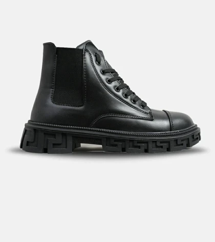بوت مردانه مشکی VERSACE