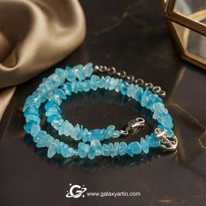 گردنبند سنگ و نقره کاسپین