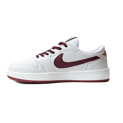 کتانی اسپرت مردانه مدل نایک تراویس سوپریم Nike Supreme رنگ سفید زرشکی کد 51448
