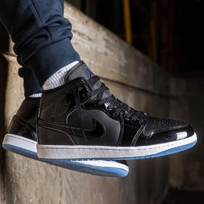کتانی نایک ایر جردن 1 رترو ساق‌دار ورنی nike jordan 1 retro high og patent bred