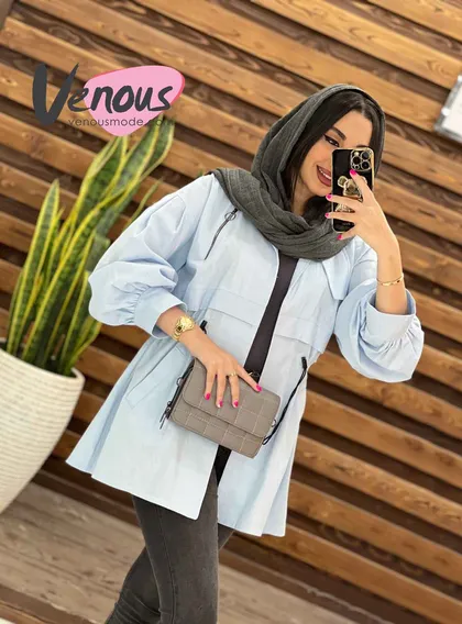 مانتو کمرگت بالا زیپ