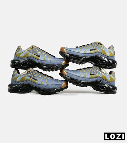 کفش کتانی مردانه و زنانه آبی طلایی NIKE AirMax Plus TN Ultra مدل 6880