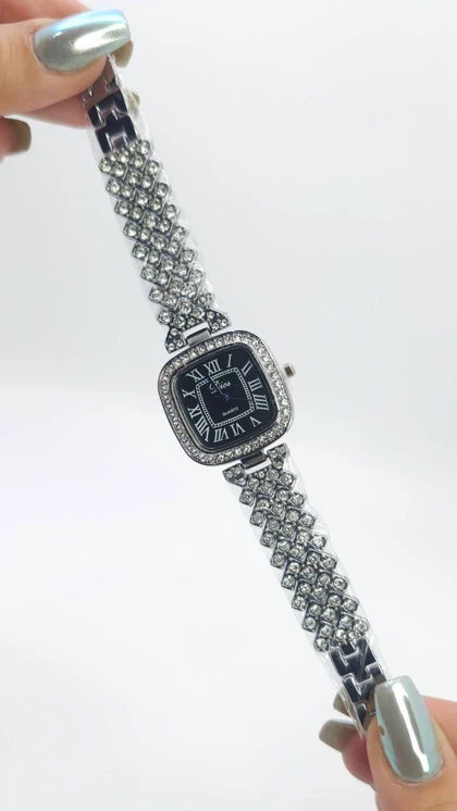 ساعت مچی زنانه مجلسی Dios نگین‌دار با موتور کوارتز