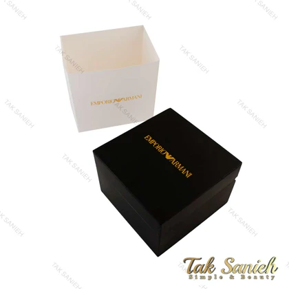 ساعت امپریو آرمانی زنانه مینی مشکی قاب طلایی Armani-8370-L