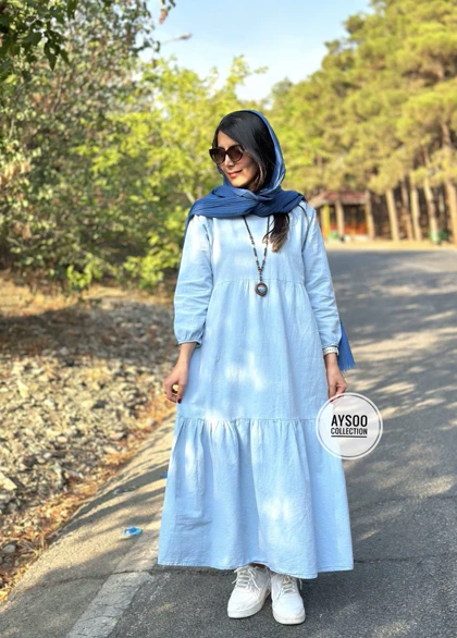 پیراهن مانتویی آیسو