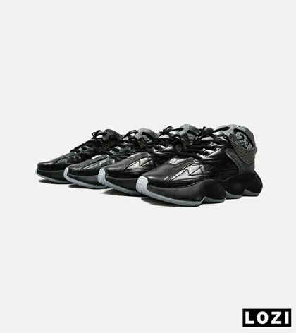 کفش کتانی ساق‌دار مردانه مشکی خاکستری Nike air jordan 23