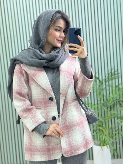 پالتو کتی آستردار پشمی