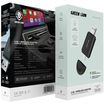 اندروید باکس و apple carplay گرین لاین Green Lion مدل GL-Cp6