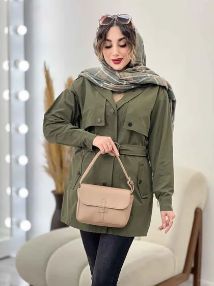 بارانی ژیله دار ساینا