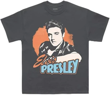 تیشرت الویس پرسلی | Elvis Presley Unisex-Adult Official Merch Grey کد 248266