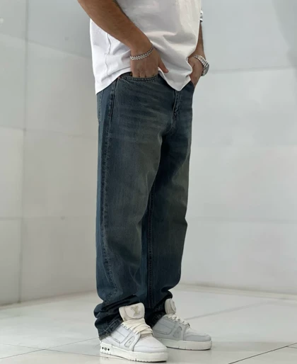 شلوار بگ مردانه رنگ کاستوم خاص کد 14257 - اورجینال دیلم