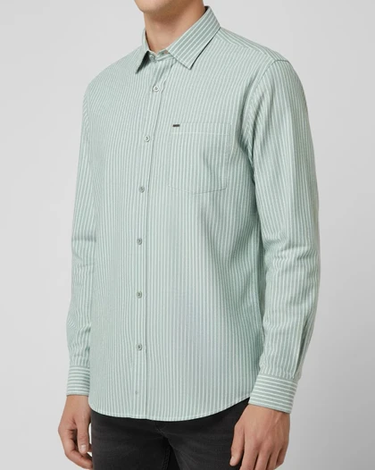 پیراهن مردانه آستین بلند نخ پنبه 615