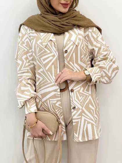 شومیز طرح دار کاملیا