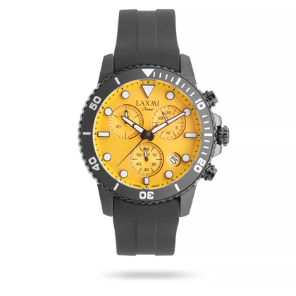 ساعت مچی مردانه لاکسمی بند سیلیکون مشکی کد Laxmi 8837/5