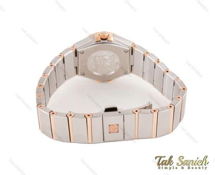 ساعت امگا زنانه کانسلیشن رزگلد نقره ای خطی Omega-2381-L