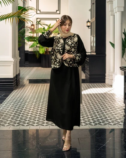 سه تیکه مزونی مجلسی (وست پیراهن کمربند)