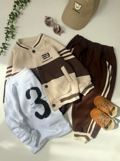 سه تیکه سویشرت و شلوار اسلش و بلوز