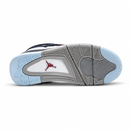 کفش و کتانی مردانه ساق‌دار مدل جردن NIKE AIR JORDAN 4 رنگ سفید سرمه ای کد 2146