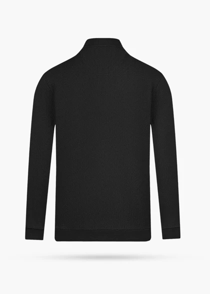 سویشرت نیم زیپ مشکی