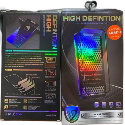 گلس تمام صفحه آیفون 11 پرومکس و آیفون ایکس‌اس‌مکس آمادو HIGH DEFINTION