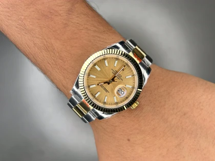ساعت مچی رولکس دیت جاست سوئیسی بند اویستر صفحه نارنجی Rolex Datejust
