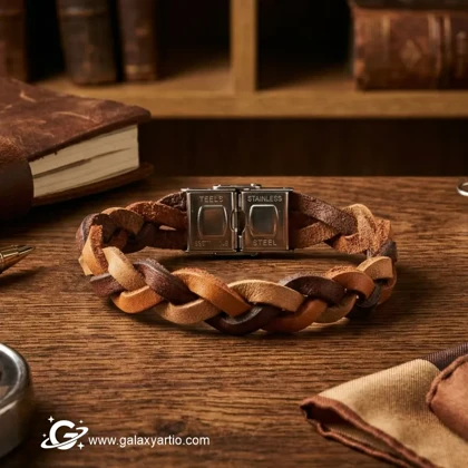 دستبند چرمی وینتیج