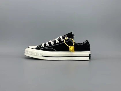 کتانی کانورس چاک تیلور آل استار لو مشکی کرم/Converse chuck Tylor low