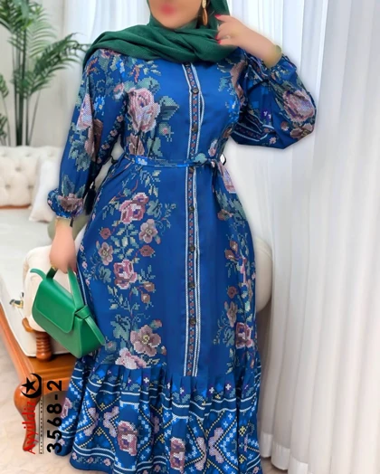 پیراهن مجلسی زنانه سایز بزرگ کد 3568