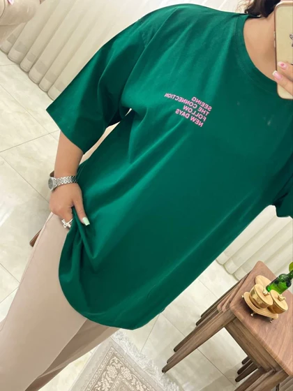 تیشرت باکسی دخترونه و زنونه کد 445