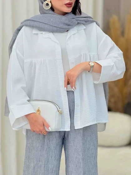 مانتو چین‌دار نیارا