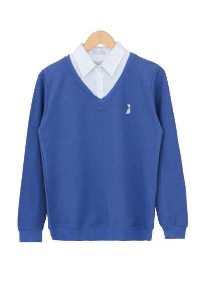 بلوز کبریتی یقه دار گلدوزی