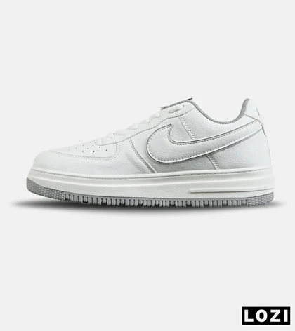 کفش مردانه و زنانه سفید طوسی NIKE AIR FORCE مدل 7652