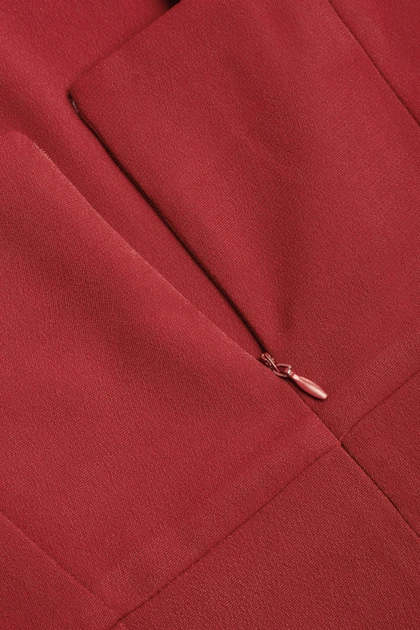 پیراهن کرپ قرمز 9011