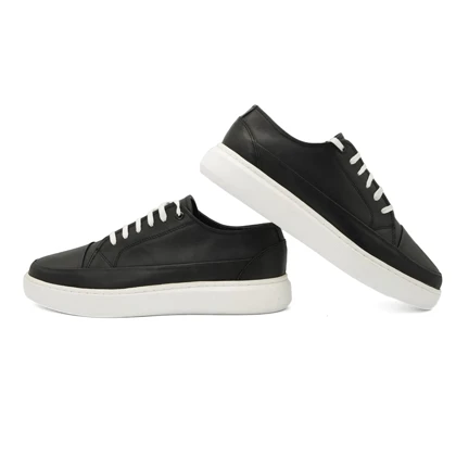 کفش ونس چرم طبیعی مردانه استار مدل Flat shoes - 0150