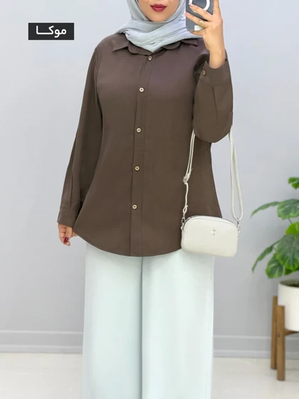 شومیز مانتویی سیلک دلاسو کد 329979
