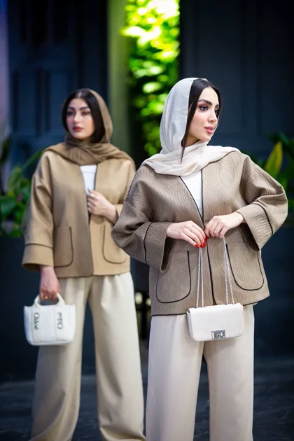 کت ژاکارد مغزی دوزی