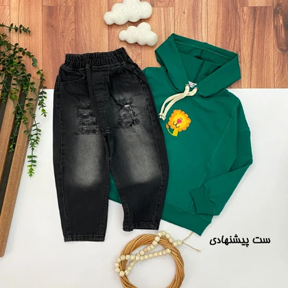 شلوار لی مام استایل بچه گانه