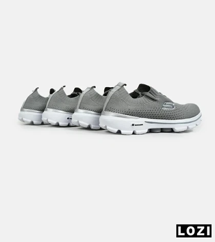 کفش کتانی مردانه و زنانه طوسی اسکیچرز SKECHERS مدل 2162