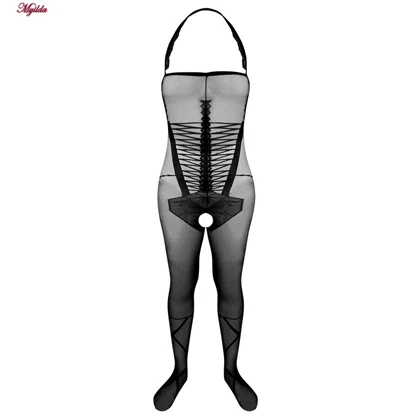 سرهمی فانتزی مدل فیشنت فاق باز کد 4855-S59 رنگ مشکی