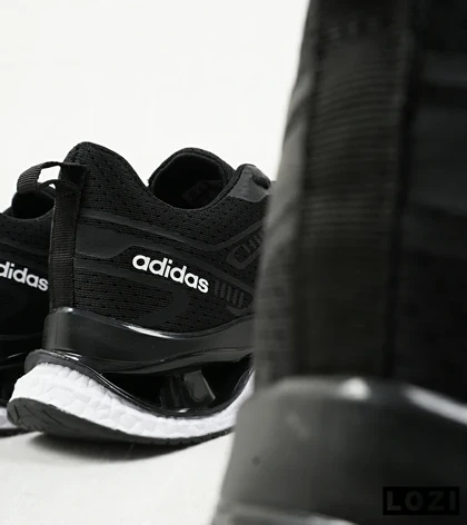 کفش کتانی مردانه مشکی سفید Adidas running shoes