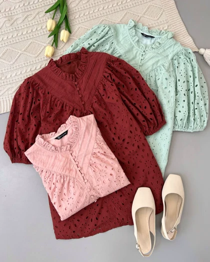 تونیک تمام خامه دوزی کد 4811