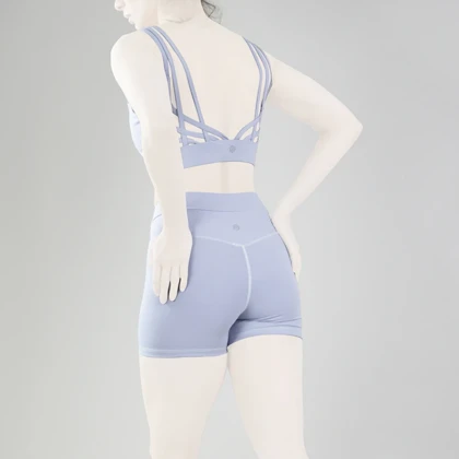 ست نیم‌تنه و کشاله بند ورزشی زنانه لولولمون مدل 5665 یاسی