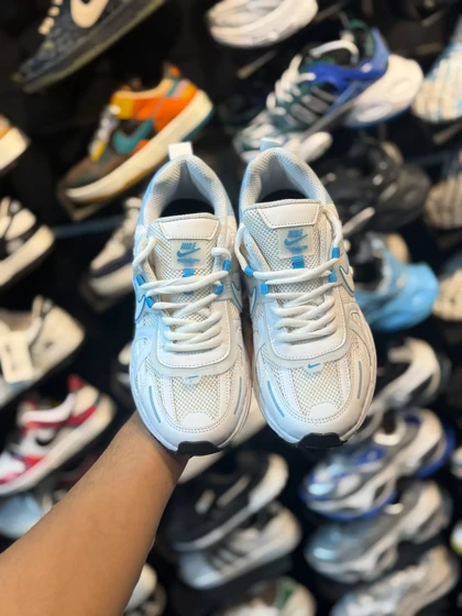 کتانی مردانه v2kسفید آبی