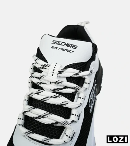 کفش کتانی طبی ورزشی سفید مشکی SKECHERS max protect مدل 8554